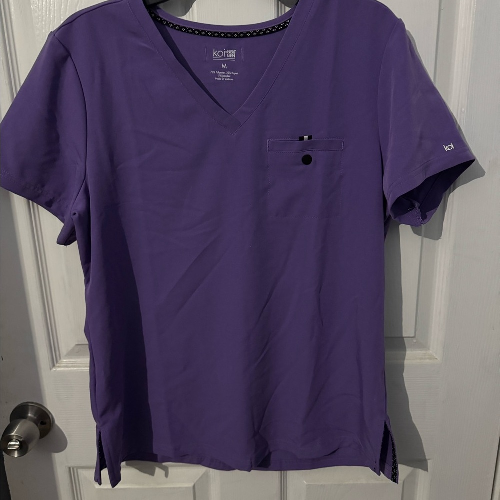 Purple Scrub Top & Bottoms